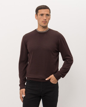 Peserico Burgundy cashmere jumper R59605F18P9770