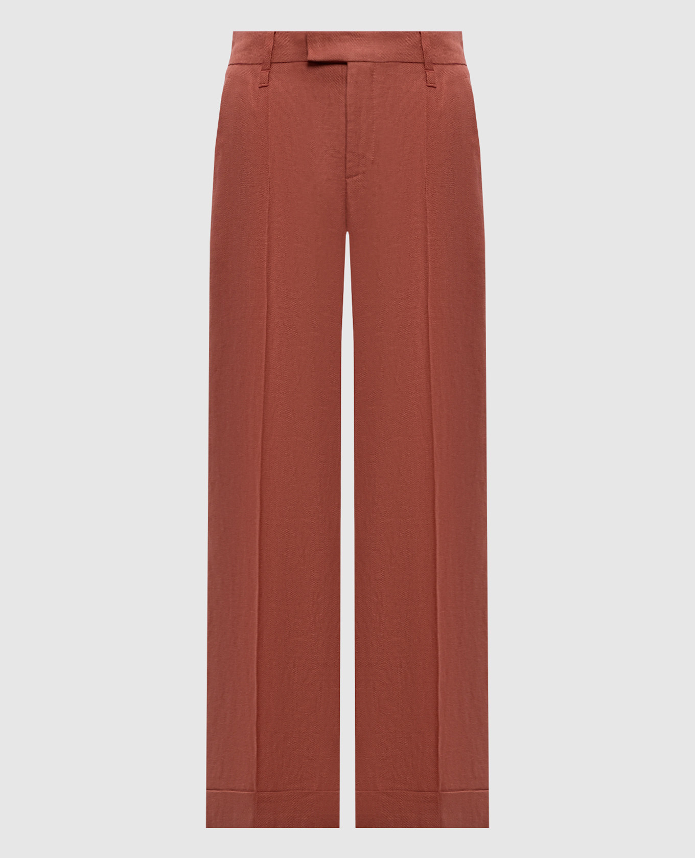 

Pink linen pants Brunello Cucinelli, Red
