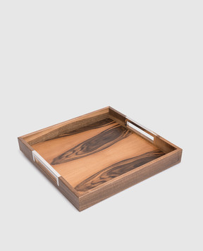Broggi 1818 PiGreco brown wooden tray 3050423848