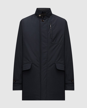 MooRER Blue down jacket IDEON IDEONSTP