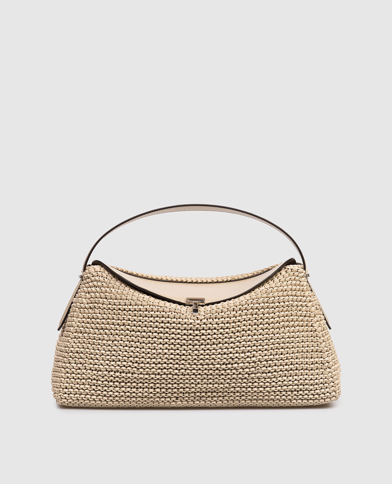 

Beige leather woven bag Toteme