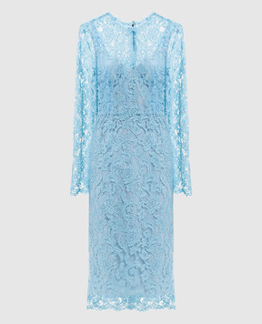 Dolce&Gabbana Blue lace dress F6M0DTILMDR