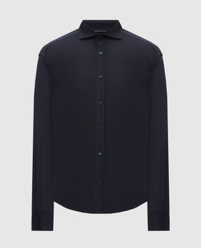 Brunello Cucinelli Blue shirt with silk MH8366686