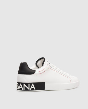 Dolce&Gabbana White leather Portofino sneakers CS2216AH526