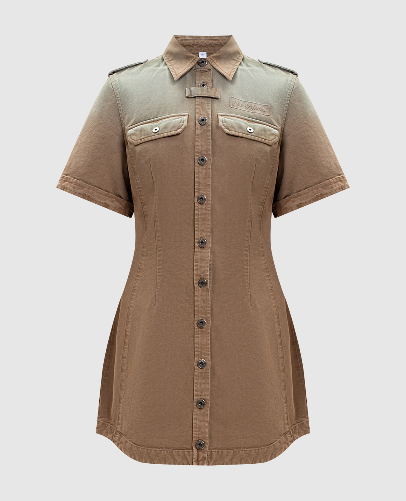 

Brown Spray shirt dress Off-White