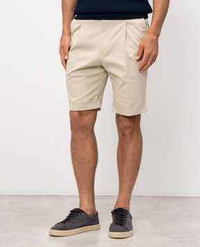 Pini Parma Beige shorts with lapels TRBERBEIGE