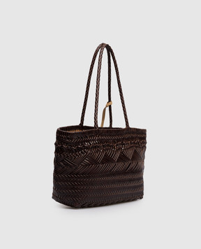 Gianni Chiarini Paloma Brown Woven Leather Tote Bag BS11371COMMPLINT