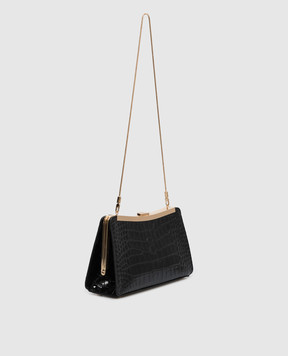 Simkhai Solange black leather clutch 526H483CRC