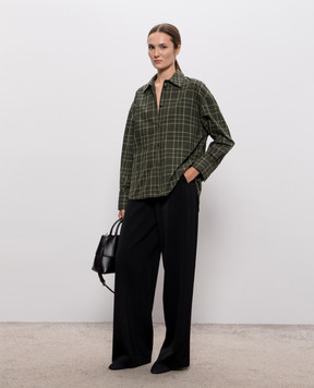 Toteme Green checkered shirt 264WRT0890FB0723