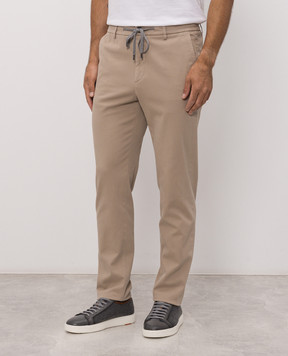 Peserico Beige cotton pants R54795T23D07962