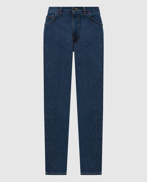 ISAIA Blue jeans with a patch PND005DJ125