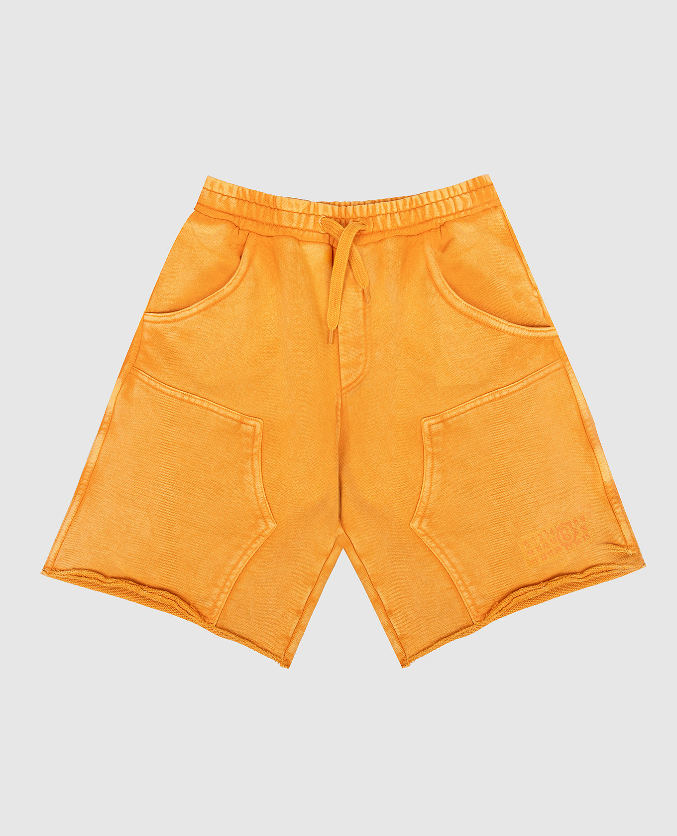 

Children's orange shorts with emblem Maison Margiela MM6