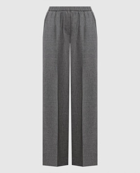 Peserico Gray wool and cashmere pants A0480903358