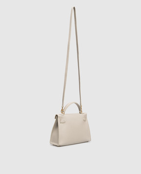 Babe Pay Pls Grey leather satchel bag 6509