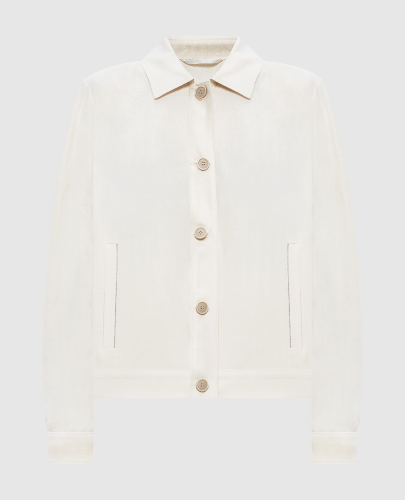 Veste en lin beige