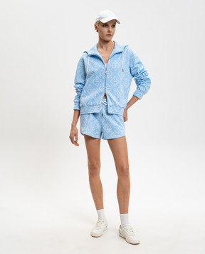 Casablanca Blue patterned shorts WSP26JTR33601