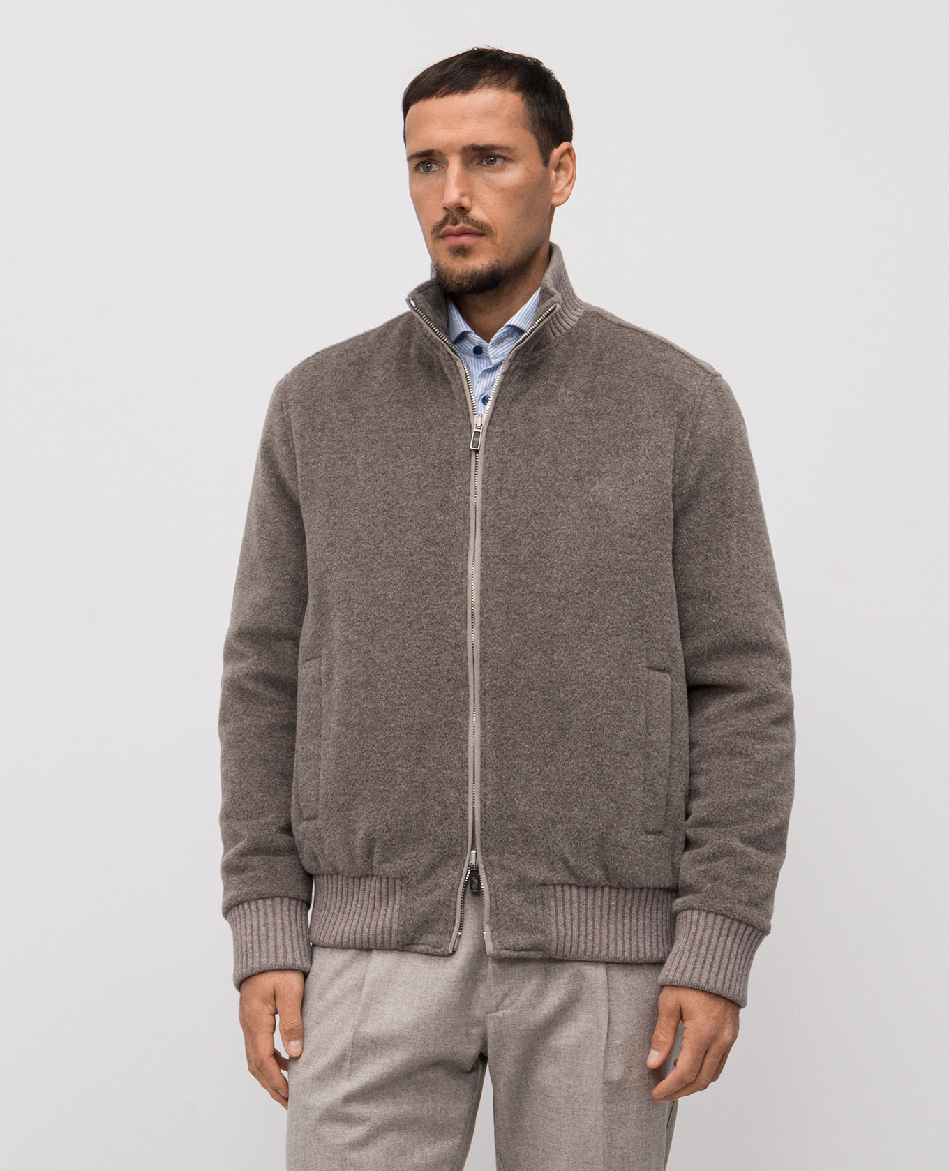 

Brown alpaca wool jacket CAPOBIANCO
