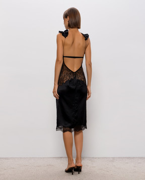 The Attico Black dress with an open back 261WCW00315MIX108AA