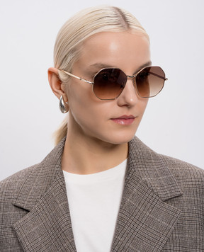 Max Mara QUINOA gold sunglasses MXOQUINOA