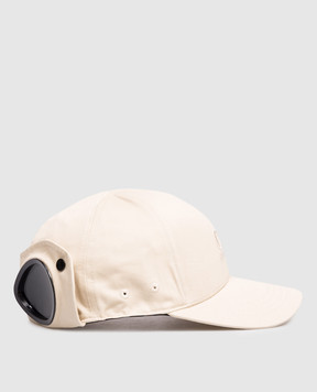 C.P. Company Children's beige cap with logo CQX004LOA04