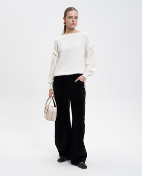 Twinset Black velvet pants 252AT2161