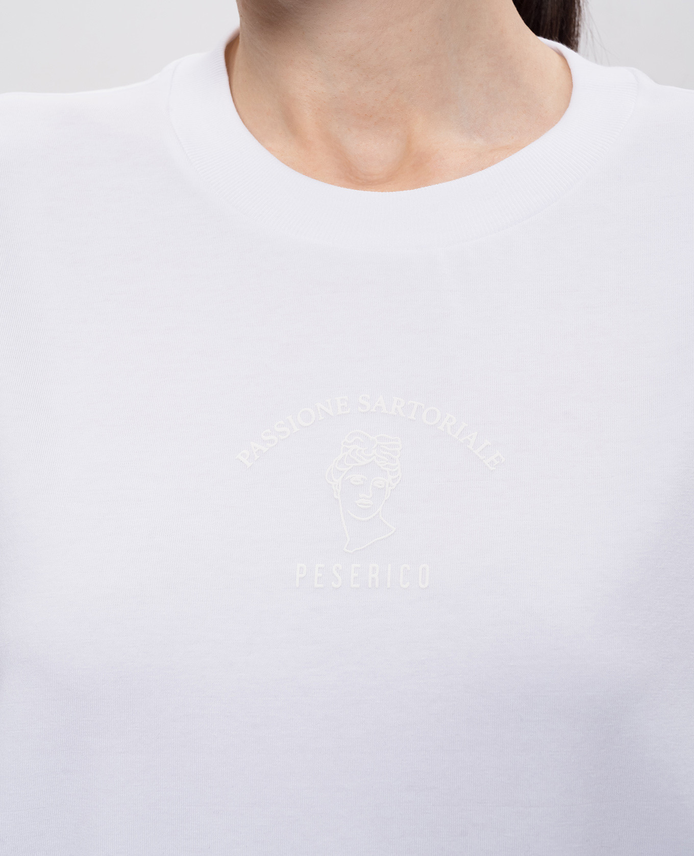 

White T-shirt with print Peserico