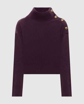 Brunello Cucinelli Purple wool, cashmere and silk sweater M16725104