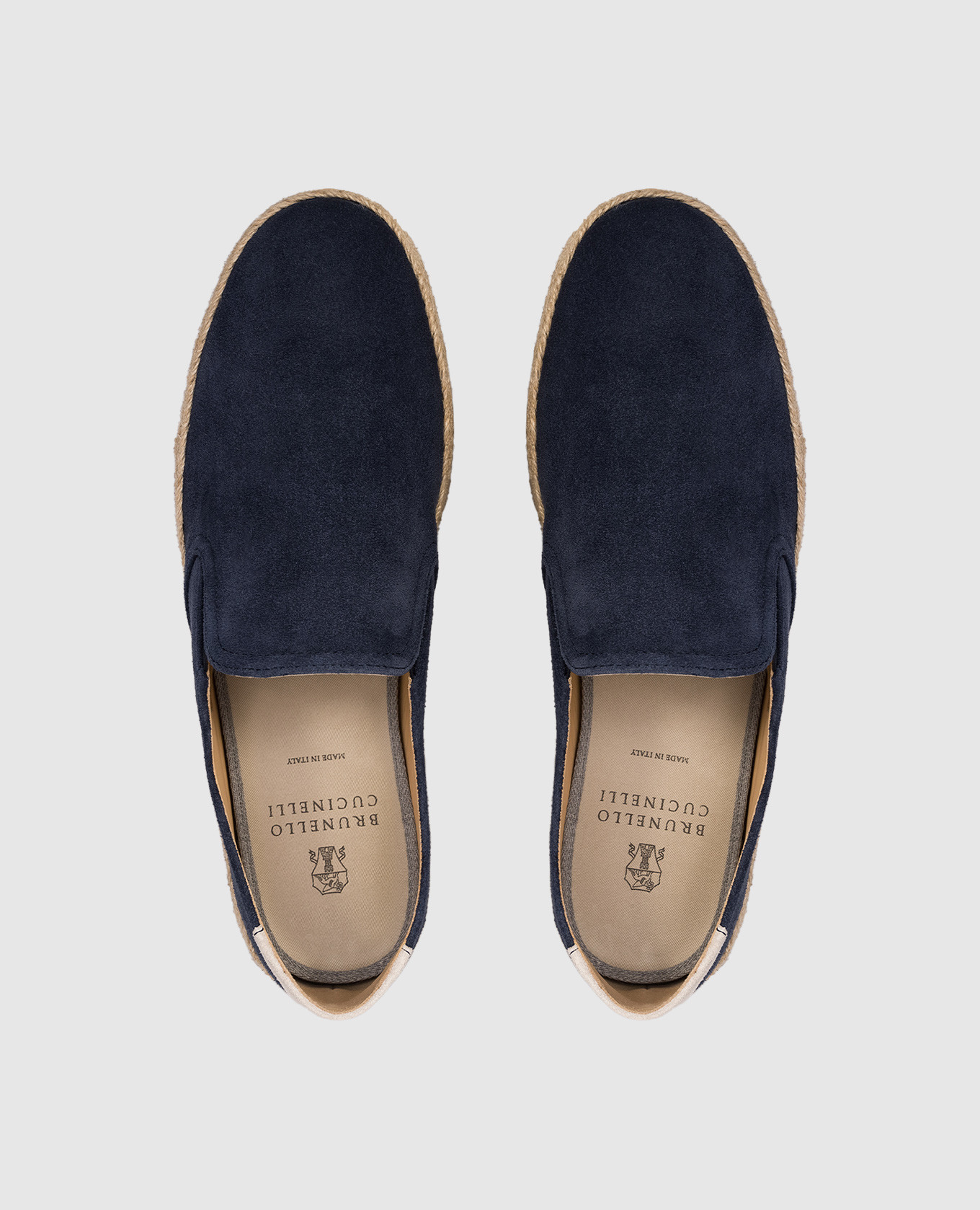 Blue suede espadrilles Brunello Cucinelli 4
