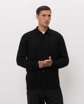 Brett Johnson Black cashmere and silk cardigan FW26K52LPRONOI