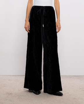Ann Demeulemeester Nevi Lounge black velvet pants B0014272FA753