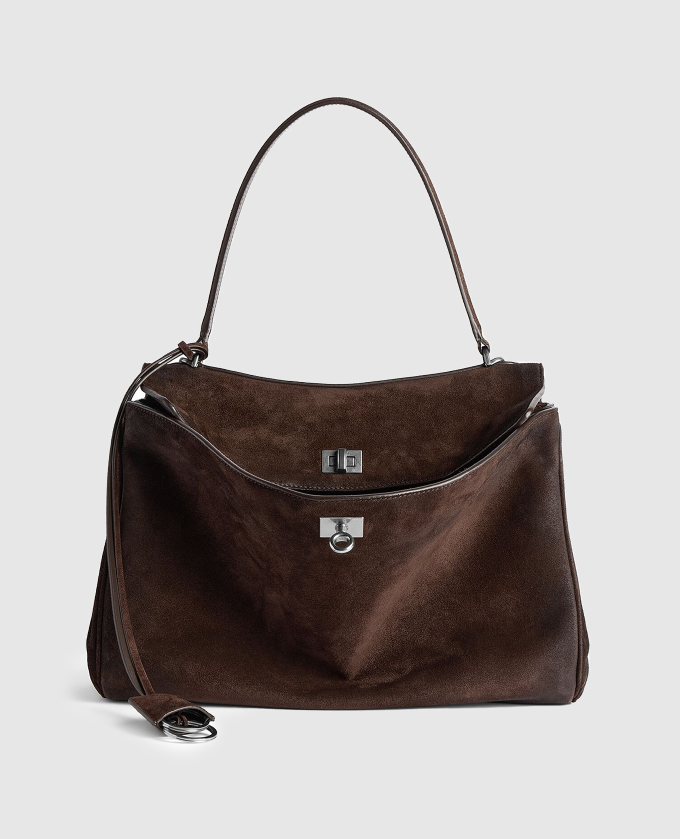 

Brown suede Rodeo bag Balenciaga