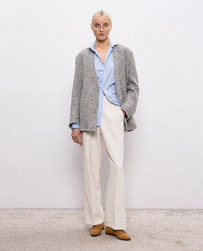 Momoni Leon ivory pants MOPA017MO25