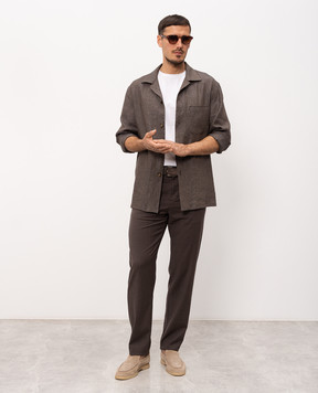 Canali Brown wool pants AR03652V91659