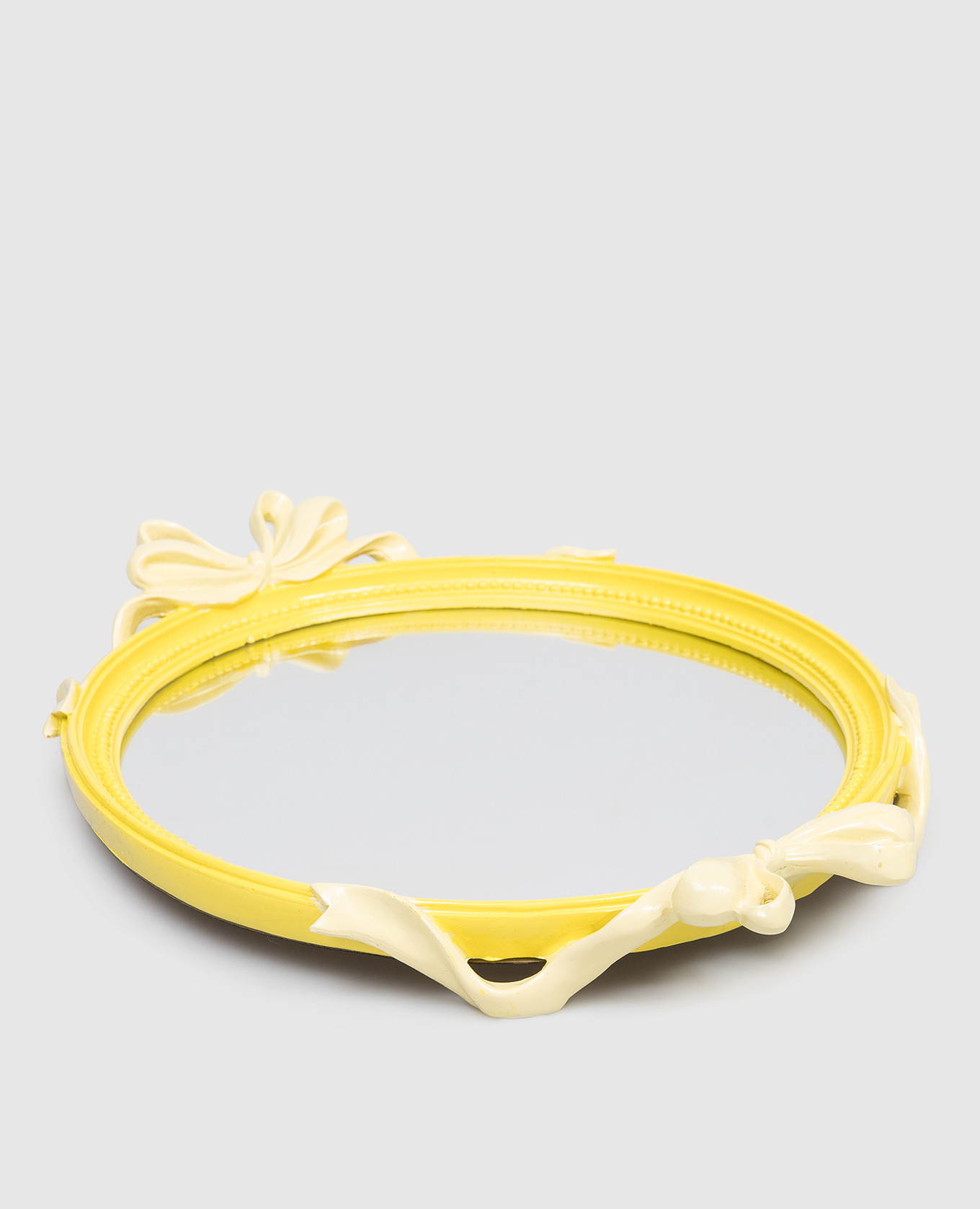

Yellow decorative tray with mirror EDG