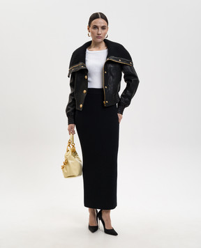 Balmain White jumper with branded rivets GF1ARA60KJ45