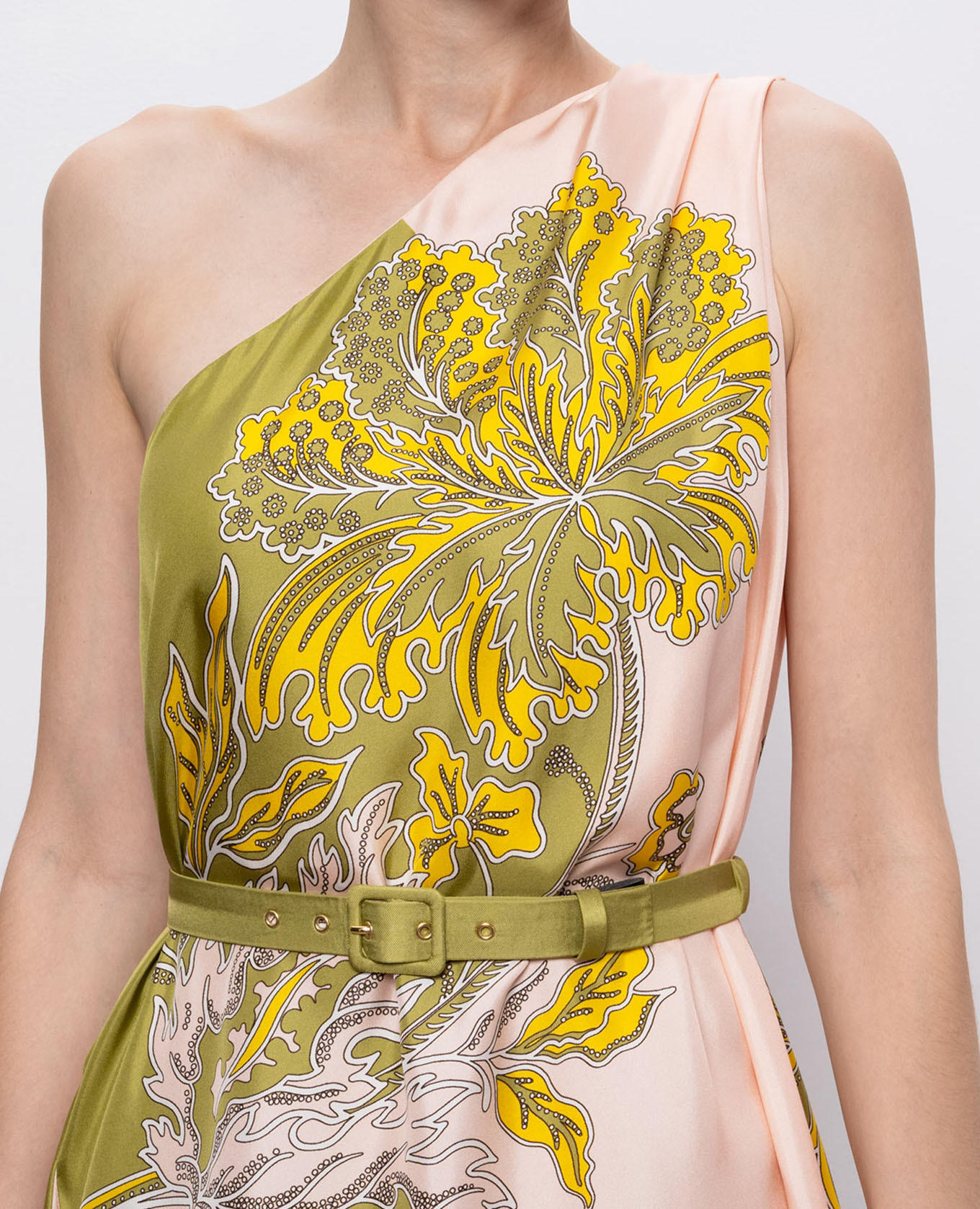 Roy silk one-shoulder dress La DoubleJ 4