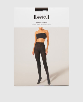 Wolford Brown tights with wool 100 den 11310