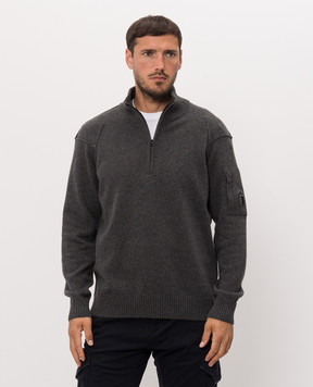 C.P. Company Gray sweater with wool MKN709A110149A