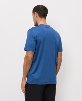 Stefano Ricci Blue silk t-shirt MVH6100140KATBP