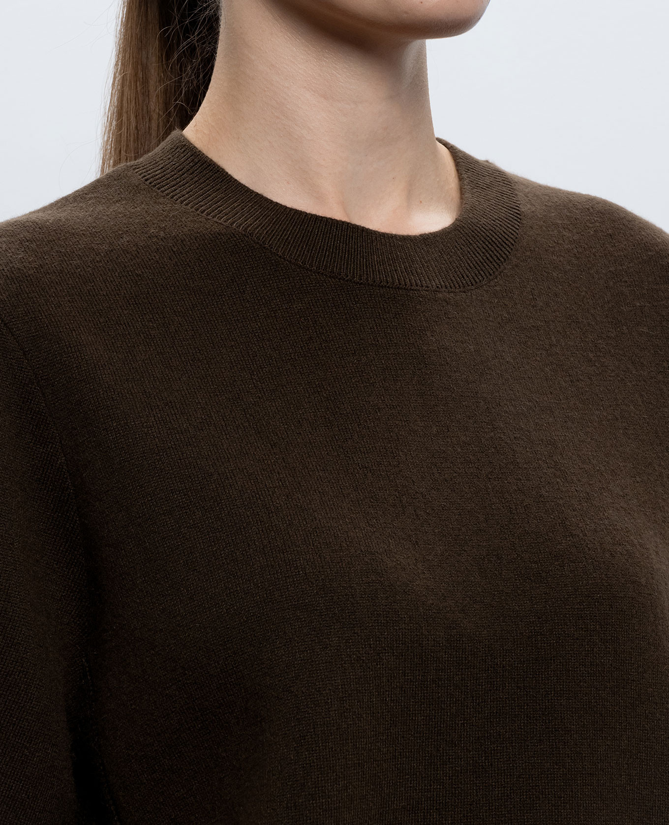 Meli brown cashmere and wool top JOSEPH 5
