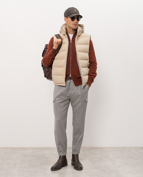 Brunello Cucinelli Terracotta cashmere cardigan M2200106