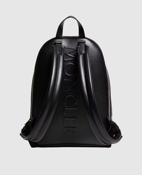 Moncler Carlo black leather backpack L209A5A00001M9597
