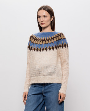 Twinset Beige sweater with wool 262AQ3020