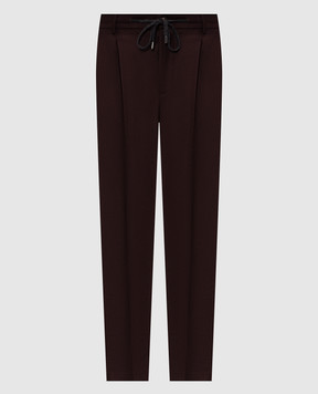 Peserico Burgundy wool pants R5423902710