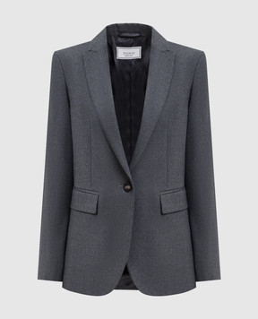 Peserico Gray jacket with wool S0160302660