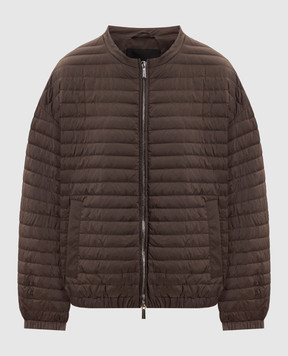 MooRER Brown down jacket ELVIRA ELVIRAS3
