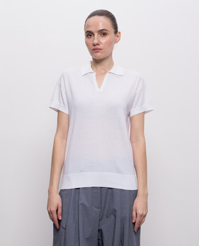 MooRER White polo shirt DANICA DANICACRE