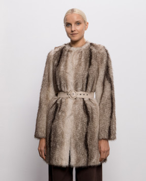 Twinset Beige coat with gradient 262TP2241
