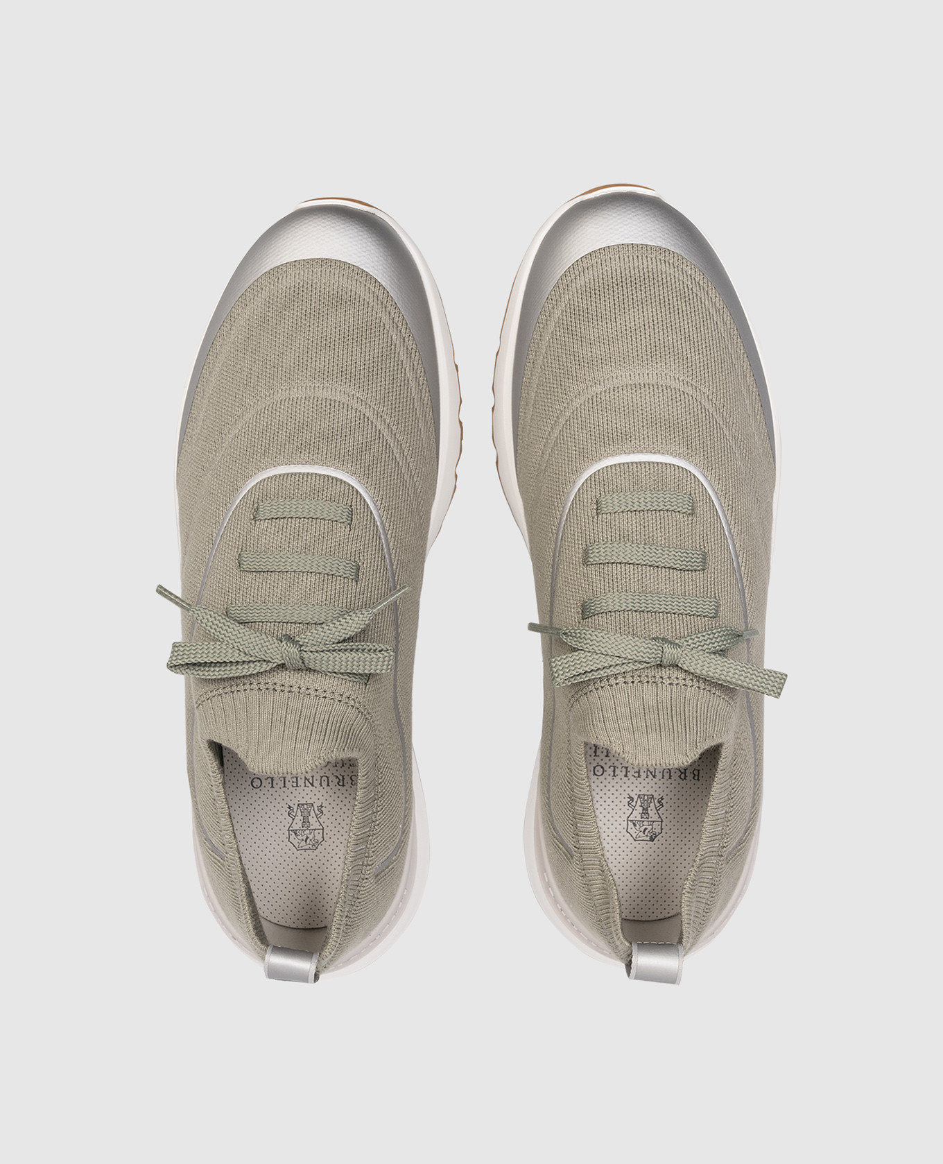 

Green sneakers with logo Brunello Cucinelli