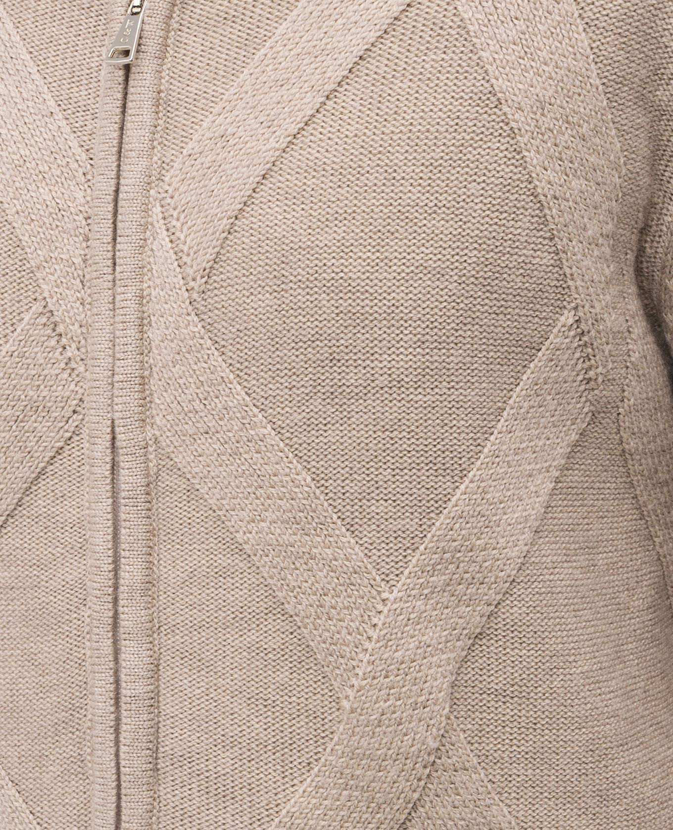 Beige merino wool cardigan Cashmere&Whiskey 5